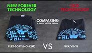 Flex-Soft (No-Cut) vs Flex/Vinyl - Print 3 FSNC T-Shirts or 1 Flex/Vinyl T-Shirt