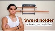 Sword holder (wall mount) unboxing and installation