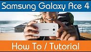 How To Insert & Replace Battery - Samsung Galaxy Ace 4