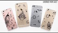 DIY💎MAKING iPHONE 6 × 6 PLUS CASES - ETSY iPhone 7 and 7 PLUS// DIY Phone Cases Covers Doodle Art