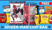 Chip Bag Template Design| Free Spider Man Party Favors- Design with me on Canva.com