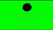 Green Screen Bullet Hole with Blood - Gun Shot Wound