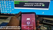 Hisense Infinity E6/F16 Sim Network With (Infinity CM2)