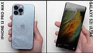 iPhone 13 Pro Max vs. Galaxy S21 Ultra Drop Test!