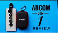 Adcom 5 in 1 Mobile phone camera lens kit Honest review| Best budget mobile phone lens |