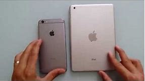 iPhone 6 plus vs iPad mini (tamaños)