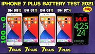 iPhone 7 Plus Battery Life Drain Test in 2021🛑 ( Original Battery vs After Battery Replacement )