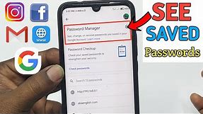 How to See Your All Saved Password in Your Phone in 2023