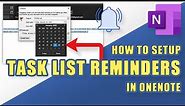 OneNote - How to Setup TASK LIST REMINDERS (easily!)