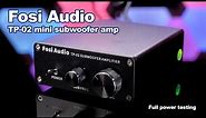 Amazon's Best Seller - Amp Dyno of the Fosi Audio TP-02 Subwoofer Home Audio Amplifier