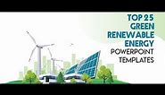 Green Renewable Energy PowerPoint Templates: Drive Sustainability with Professional Presentations