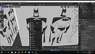 Batman Speed Modeling Blender 3D Part 2