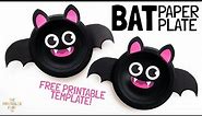 Paper Plate Bat - Halloween Craft