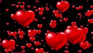 💞Red Love Heart Particular Background Video | Heart Background Video | Heart Wallpaper Screensaver