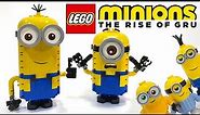 LEGO 2020 BUILDABLE MINIONS REVIEW! - LEGO Minions 75551 brick-built minions and their lair review!