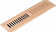 Homewell Red Oak Wood Floor Register, Drop in Vent Cover, 2x10 Inch, Unfinished