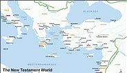 Map Of New Testament World - CHURCHGISTS.COM