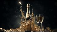 Gold Champagne Bottle Bubbly And Luxurious Champagne is the Best Way to Celebrate!