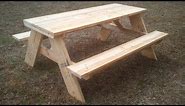 Strong and Easy Picnic Table - Free Plans - 346