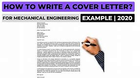 How To Write A Cover Letter For A Mechanical Engineering Job? | Example