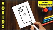HOW TO DRAW APPLE IPHONE 11 PRO