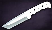 Tanto Knife D2 Tool Steel Tanto Blank Blade Best Knife for knife maker,Knife Making Supply handmade