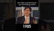 Steve Jobs’ vision on the future of the Artificial Intelligence.