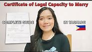 How to get Certificate of Legal Capacity to Marry | Tagalog Guide | Lankan and The Pinay