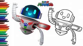Pj Masks Robot Easy Color | Pj Mask Drawing - Easy Step by Step PJ Masks Coloring
