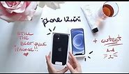 New Black iPhone 12 Mini 2021 🖤 Unboxing & Setup ☁️ Trying on Cases + Size vs 11 vs SE 🐾🌸☁️