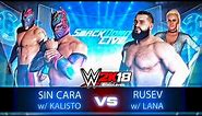 WWE 2K18 Sin Cara with Kalisto vs Rusev with Lana | WWE 2K18 Gameplay Match | WWE 2K18 Matches