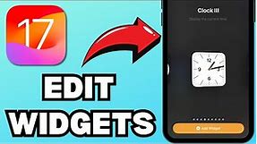 How To ADD And EDIT Widgets On Your IPHONE