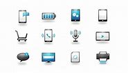 Download Internet Wireless Technology Icons Set for free