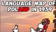 Language map of Poland in 1939 | #geography #mapping #countryballs #country #shorts #viral
