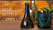 DIY - How to make Champagne, Wine & Beer Bottle Candles