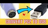 How to turn old PS2 port to USB Keyboard at home || 100% working