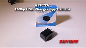 AFFTTA 1080p USB Wall Charger Hidden Spy Camera REVIEW