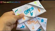 How to make an Origami Card for Beginners! Super Easy to do at your home!✉️💌