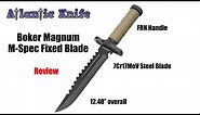 Boker Magnum M-Spec Fixed Blade Survival Knife Review | Atlantic Knife Reviews 2021