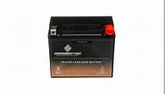 Rechargeable YTX20HL-BS AGM Battery - Replaces CTX20HL-BS, ETX20L, 20L-BS - Motorcycle