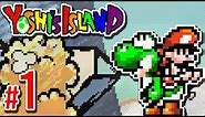 Super Mario World 2: Yoshi's Island - 100% Gameplay Walkthrough | PART 1