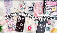 Unboxing new accessories for my iPhone 14 pro max 🖤 | Aesthetic phone case haul 🌙
