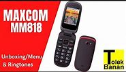 MaxCom MM818 - Unboxing / Menu & Ringtones - Classic Phone