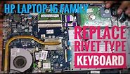 HP 15 Laptop Keyboard Replacement, Full Dissembling Guide