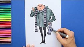 How to draw Gru from Despicable Me