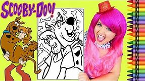 Coloring Scooby Doo & Shaggy GIANT Coloring Page Crayola Crayons | KiMMi THE CLOWN