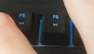 How to press the Function 6 (F6) key on a keyboard
