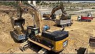Excavators, Heavy Transports And Bulldozers In Action - Mega Machines Movie - 4K
