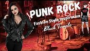 Punk Rock Fashion Style Inspiration for Women and Girls - Black Temple