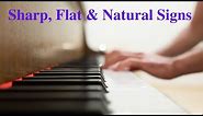 Sharp, Flat, & Natural Signs, Accidentals, Basic Music Theory
